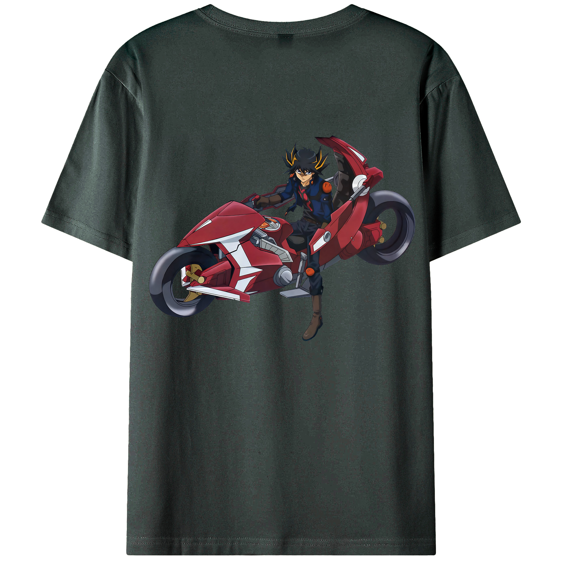 （画像用） 遊☆戯☆王 Yu-Gi-Oh! 綿100％ メンズ半袖Tシャツ（バックプリント） 通気性
